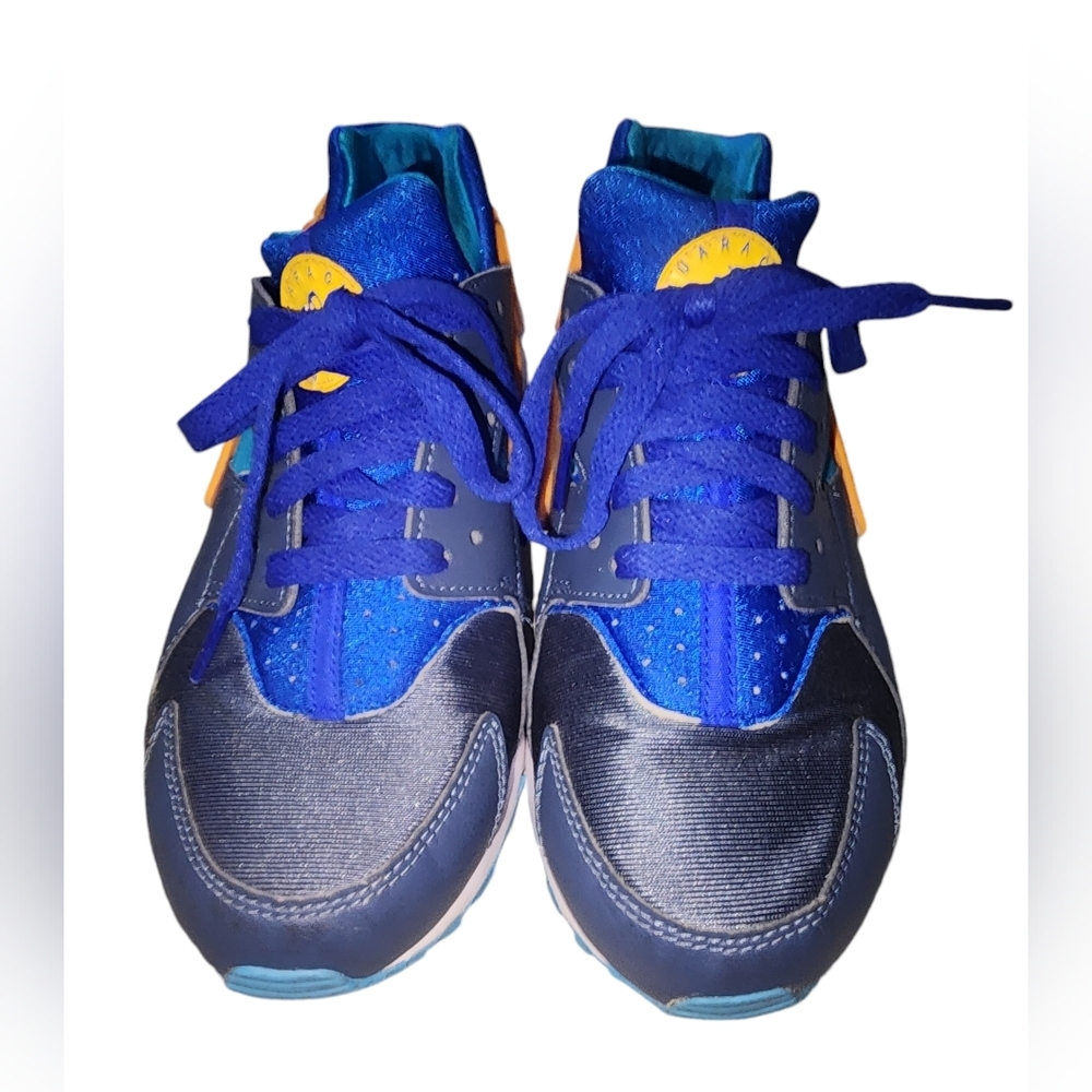 Nike Boy's Huarache Run Diffused Blue/Laser Orange/Racer Blue, Big Kids 6.5​ - Picture 3 of 7